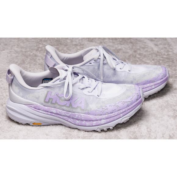 Hoka One One Speedgoat 6 Purple Starlight Glow Trail Running Shoes Womens 9.5 - Picture 14 of 16